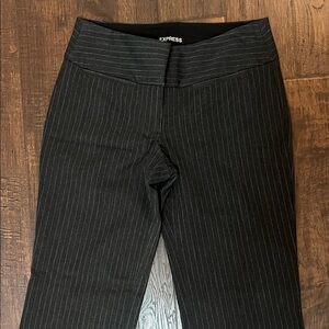 Express Charcoal Pinstripe work pants